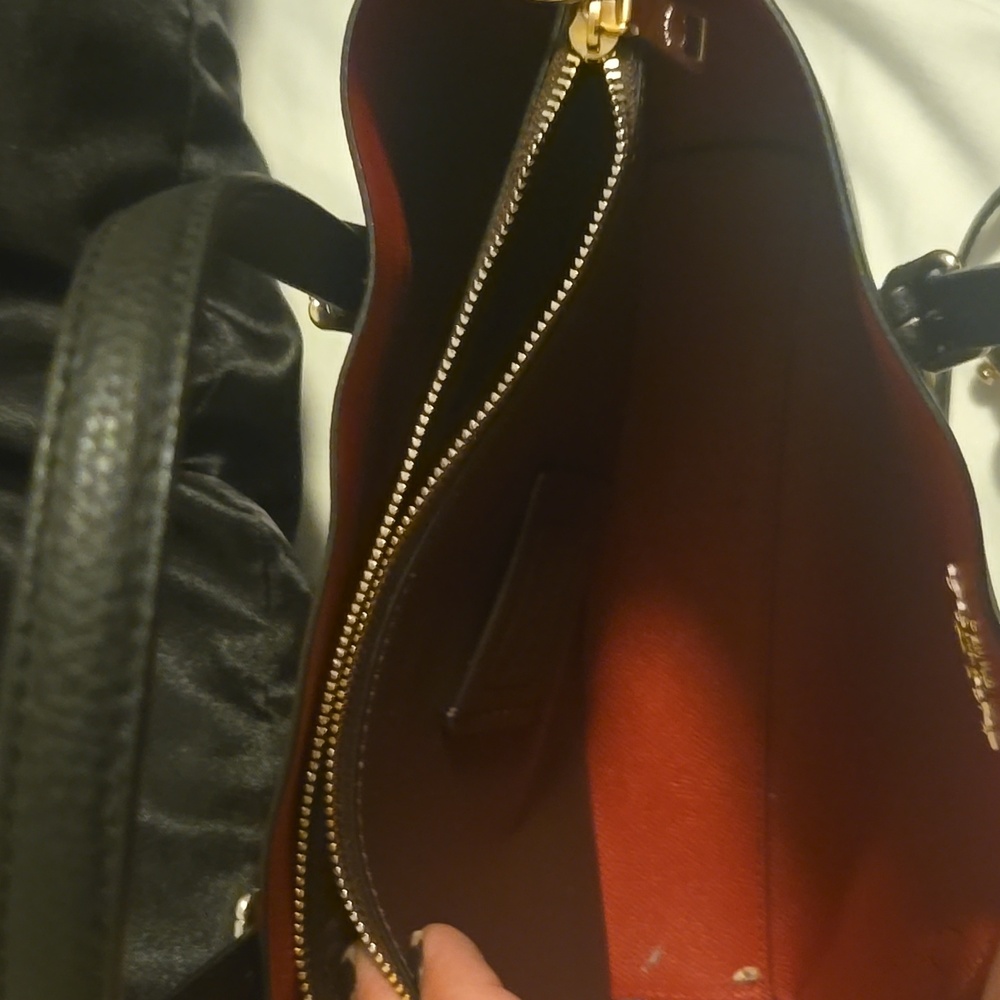 Coach Black and Red Tote Bag: Added Strap With Bag - Picture 5 of 7